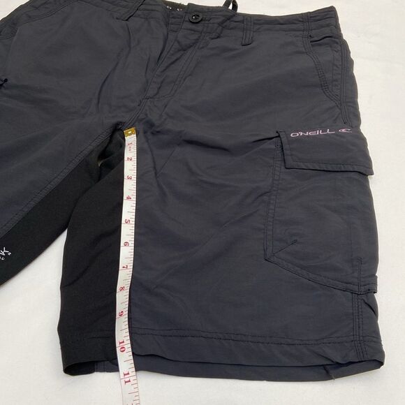 O'Neill Black Cargo Shorts with Relaxed Fit - Picture 3 of 9